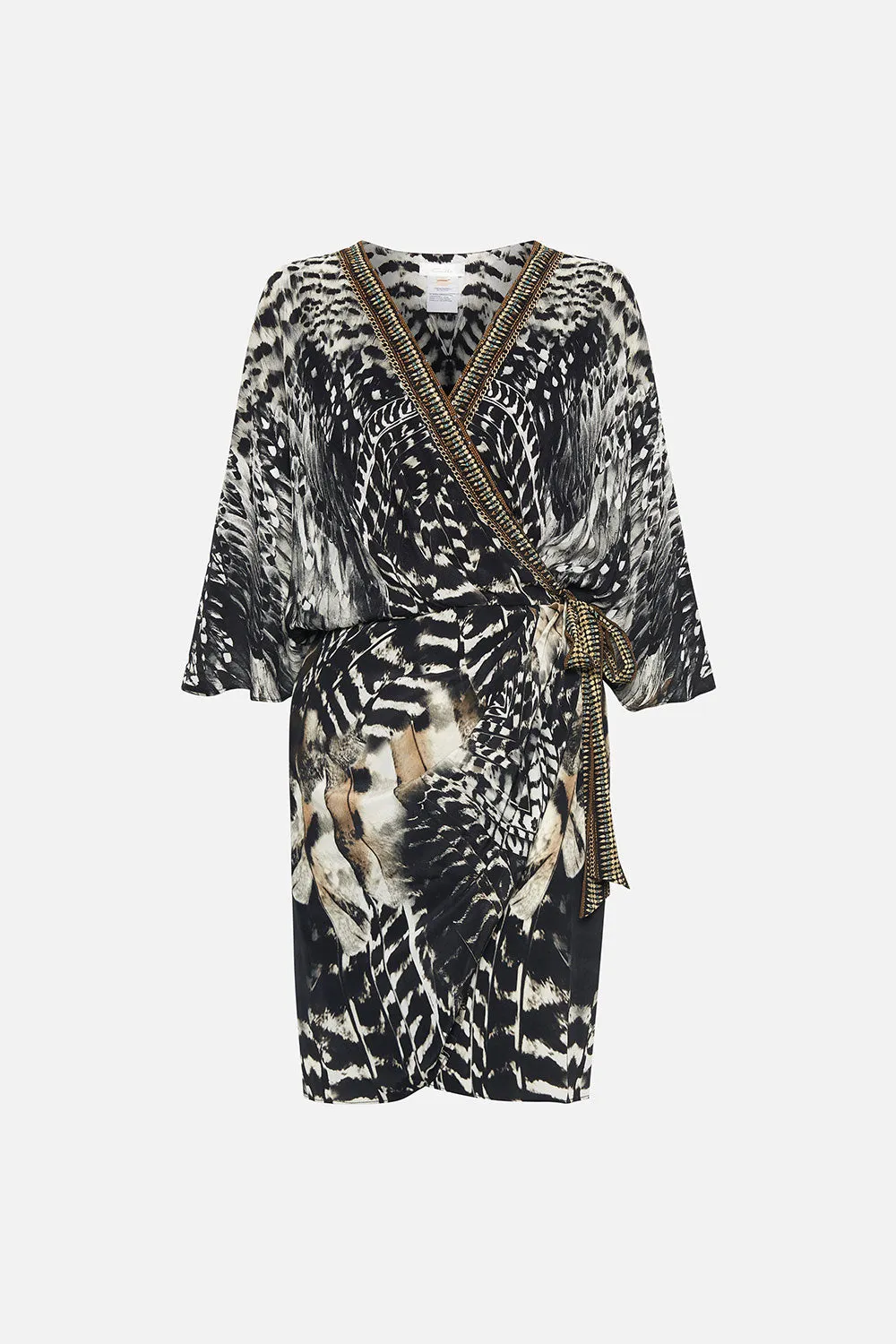 DRAPED FRONT WRAP DRESS NIGHT OWL sold by Camilla product image thumbnail 3