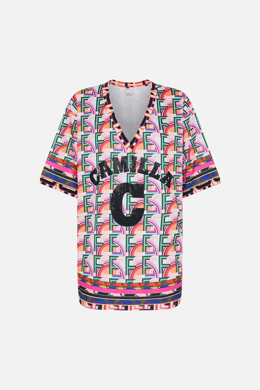 ACTIVE GRID IRON TEE WITH SIDE SPLITS CIAO BELLA sold by Camilla product image thumbnail 3