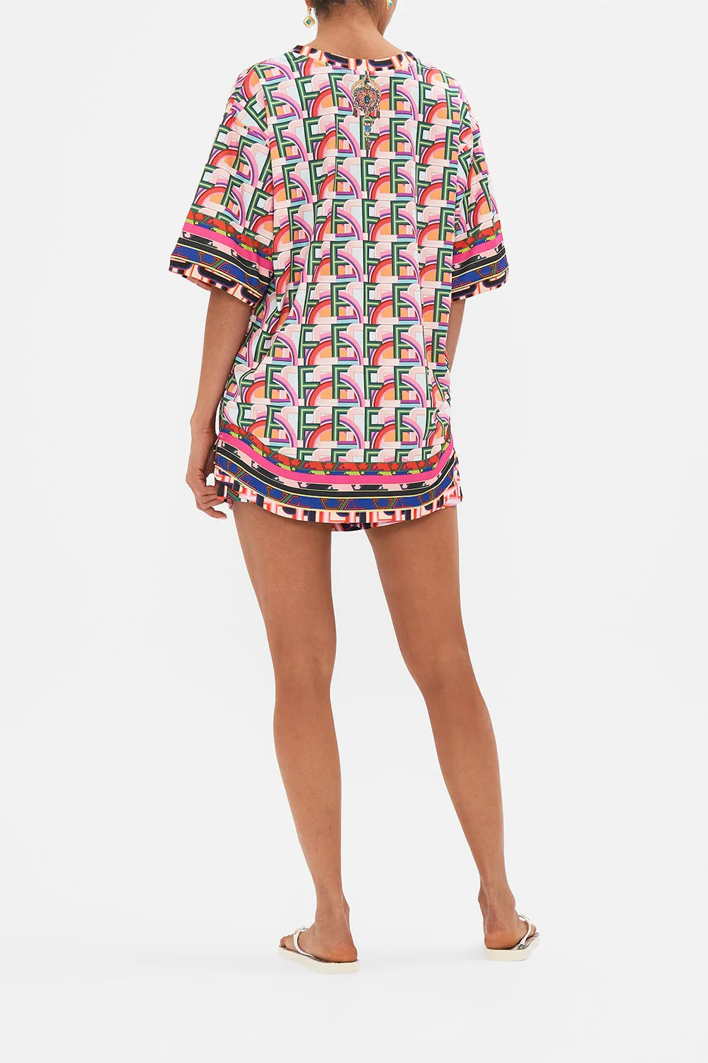 ACTIVE GRID IRON TEE WITH SIDE SPLITS CIAO BELLA sold by Camilla product image thumbnail 2