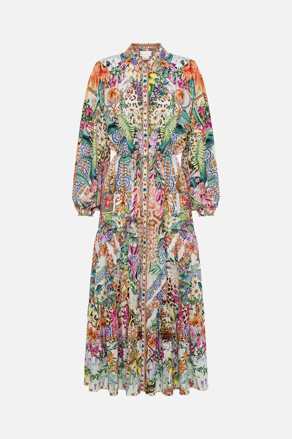 TIERED LONG SHIRT DRESS FLOWERS OF NEPTUNE sold by Camilla product image thumbnail 3