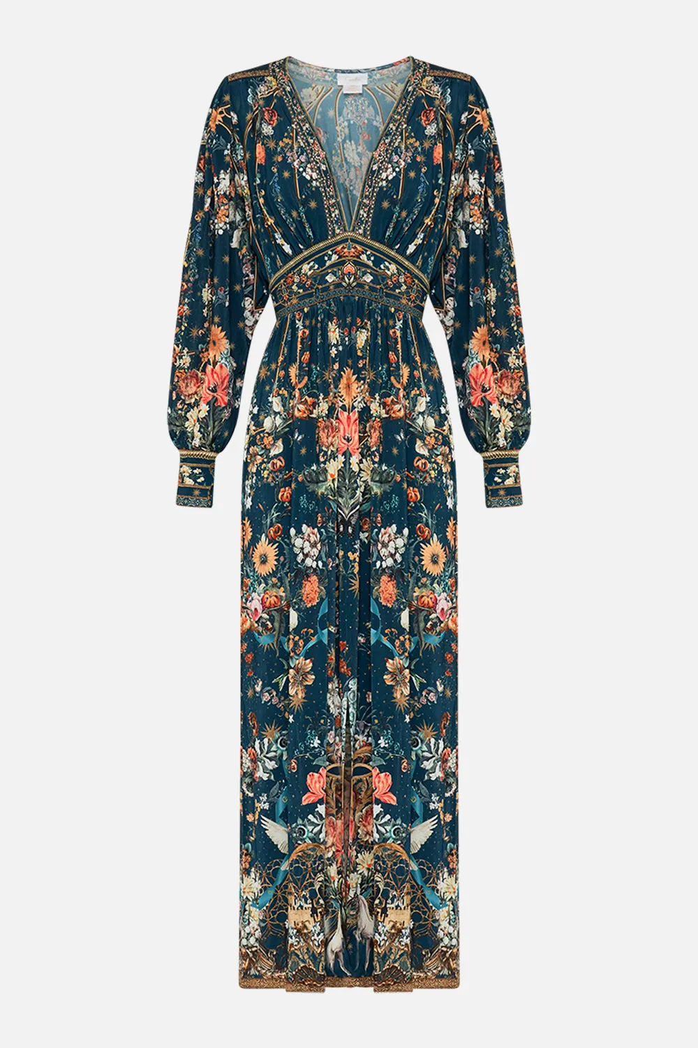 V NECK WAISTED JERSEY DRESS SHE WHO WEARS THE CROWN sold by Camilla product image thumbnail 3