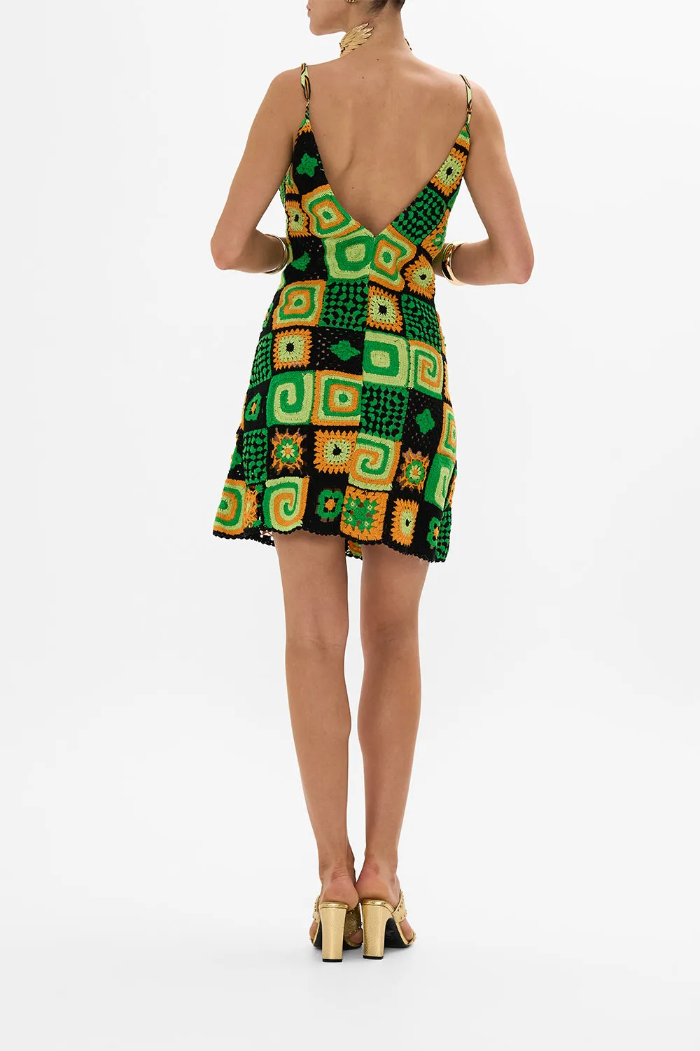 MINI CROCHET DRESS WITH SILK TOP GOOD VIBES GENERATION sold by Camilla product image thumbnail 2