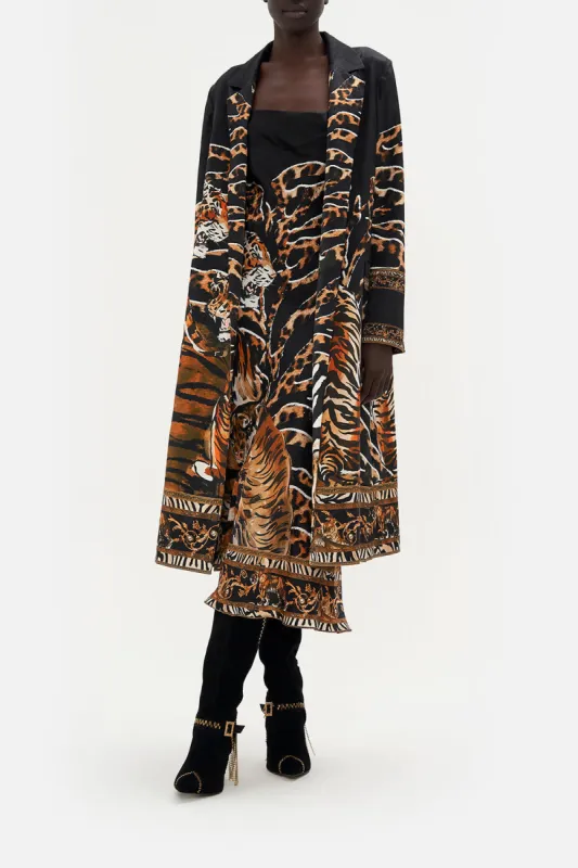 CUFFED SHORT COAT TIGER TALK sold by Camilla