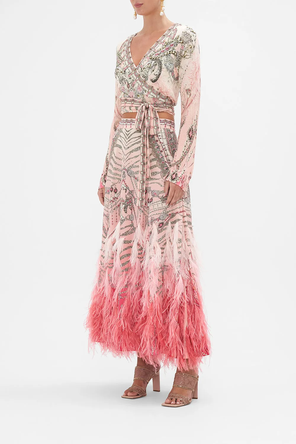 LONG SLEEVE WRAP TOP STARSHIP SISTAS sold by Camilla product image thumbnail 4