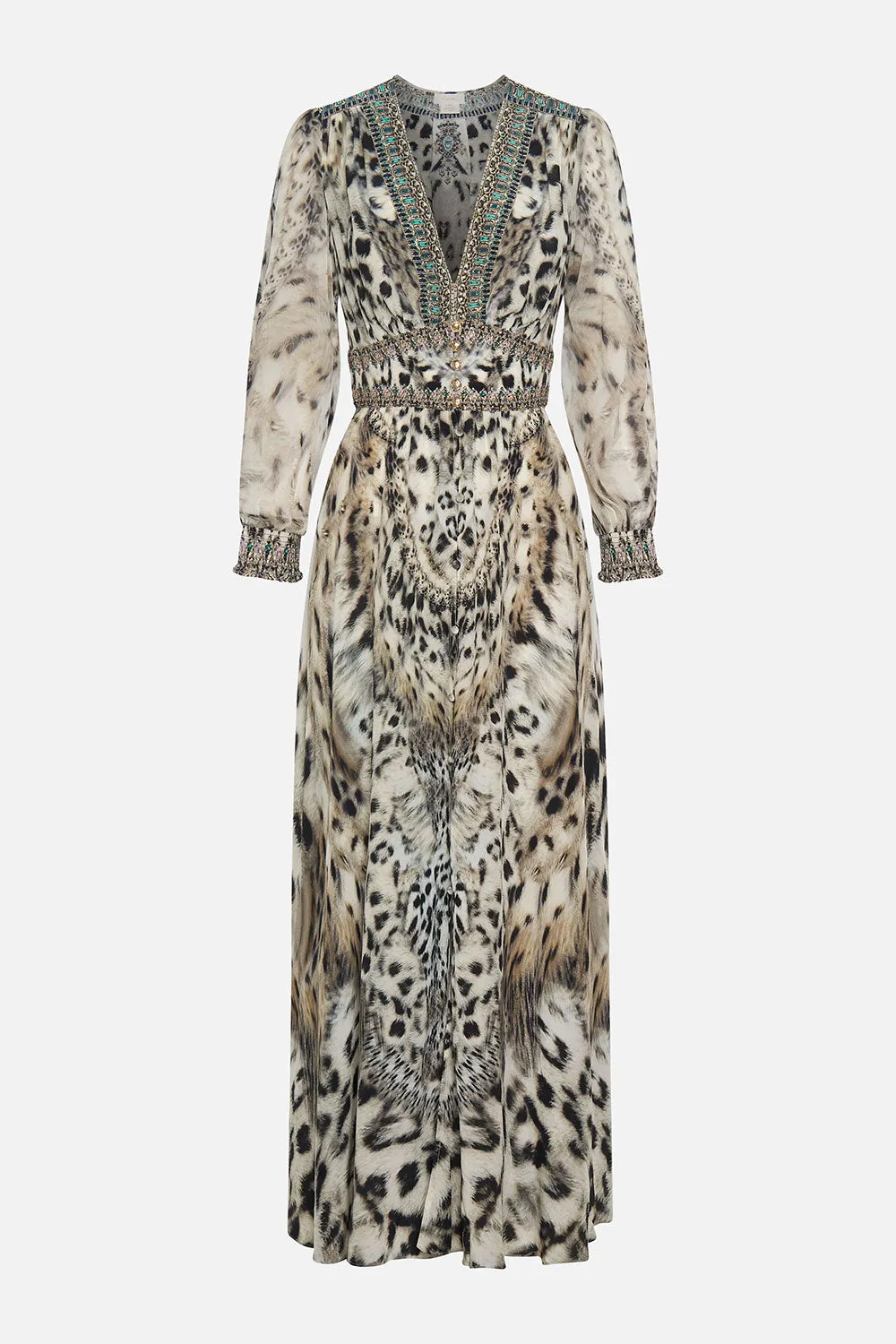 BUTTON DRESS WITH SHAPED WAISTBAND SNOW WHISPERS sold by Camilla product image thumbnail 3