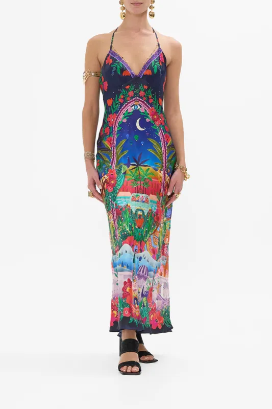 CHAIN DETAIL SLIP DRESS MIDNIGHT MUSES sold by Camilla