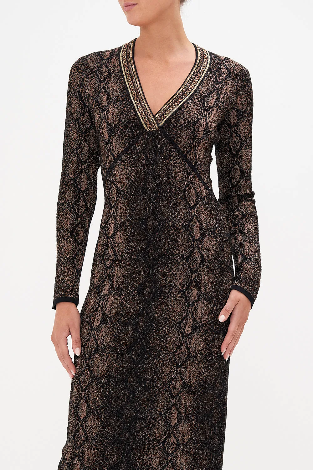 LONG KNIT DRESS WILD HORSES sold by Camilla product image thumbnail 5