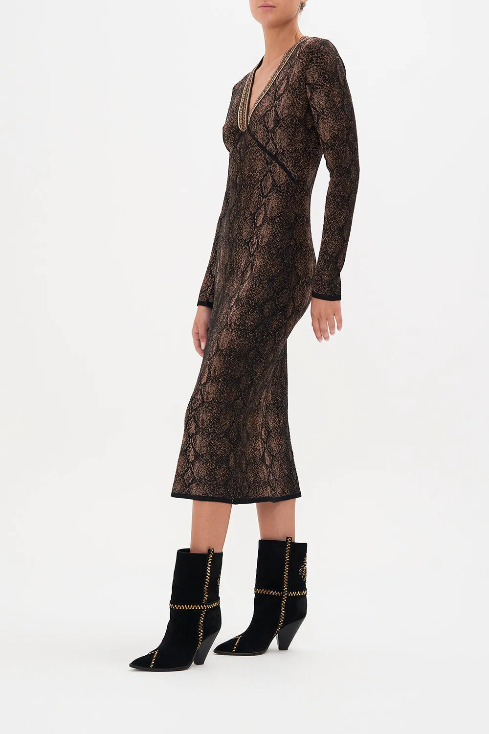 LONG KNIT DRESS WILD HORSES sold by Camilla product image thumbnail 4