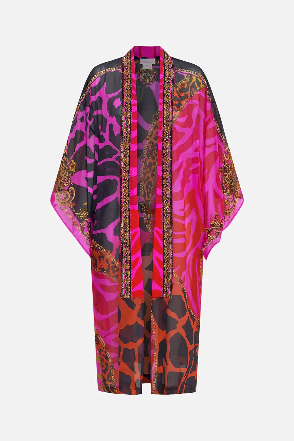 MID LENGTH KIMONO LAYER WITH COLLAR ALWAYS CHANGE YOUR SPOTS sold by Camilla product image thumbnail 3