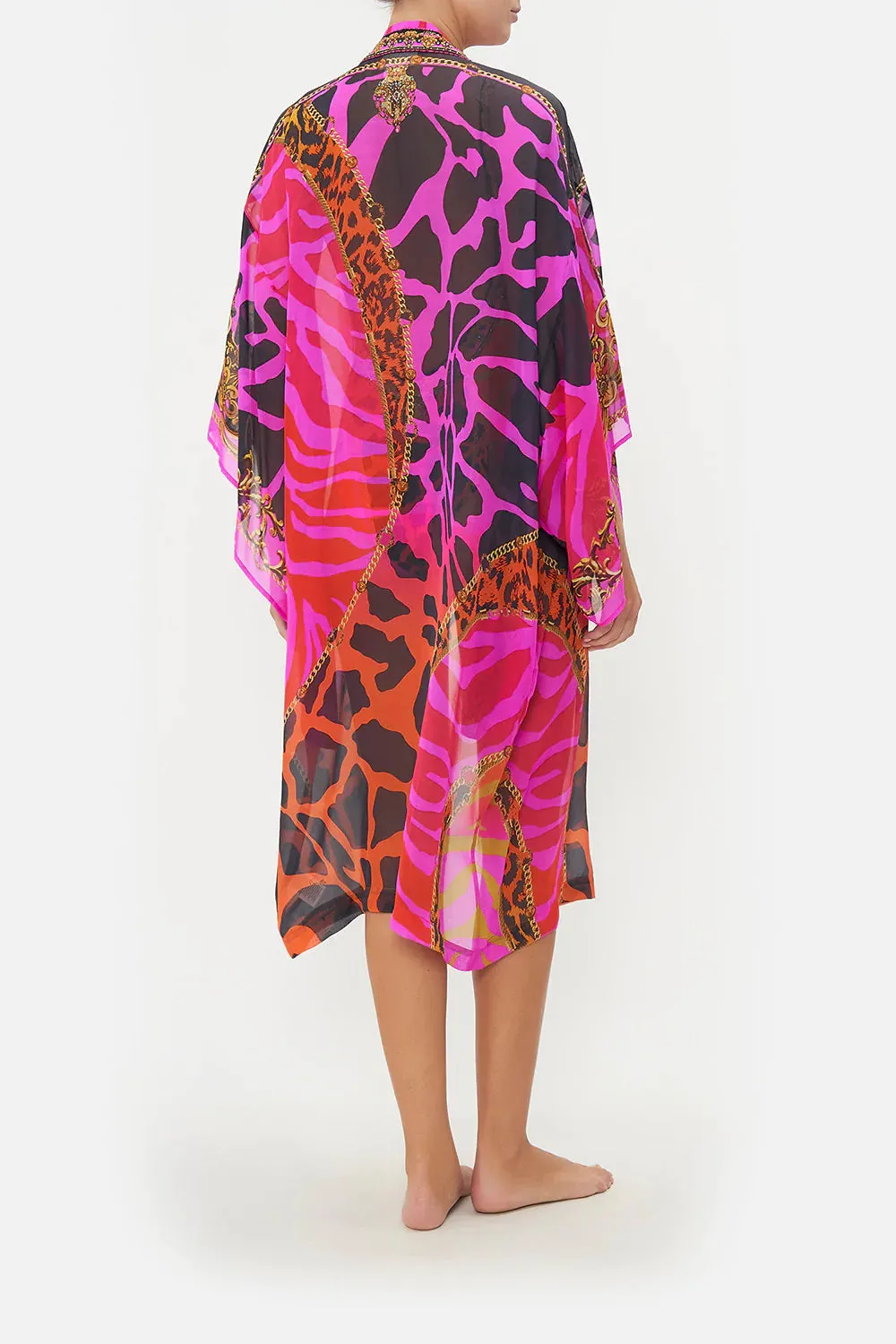 MID LENGTH KIMONO LAYER WITH COLLAR ALWAYS CHANGE YOUR SPOTS sold by Camilla product image thumbnail 2