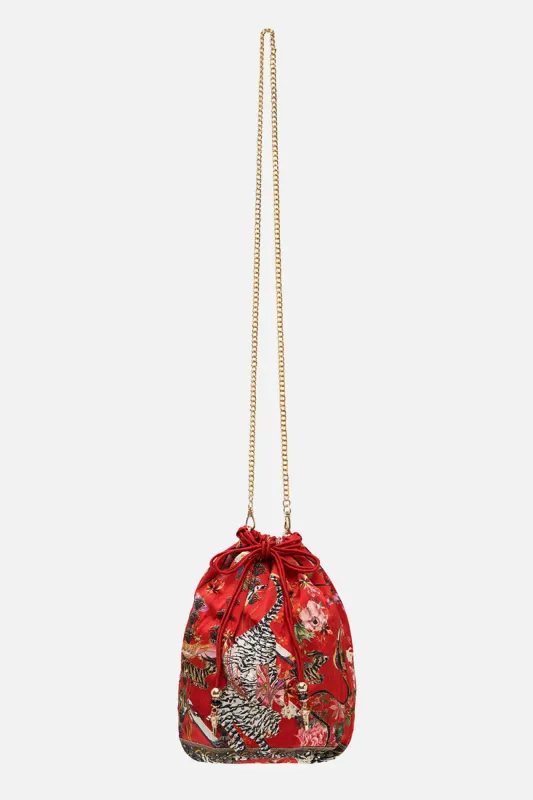 ROUND DRAWSTRING POUCH THE LEGEND OF ZIBA sold by Camilla