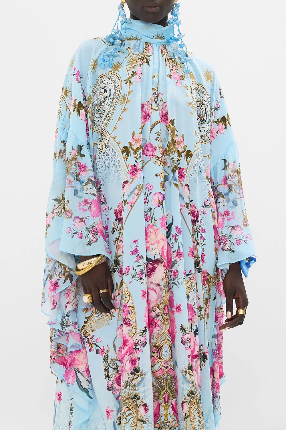 HIGH NECK RUFFLE KAFTAN DOWN THE GARDEN PATH sold by Camilla product image thumbnail 5