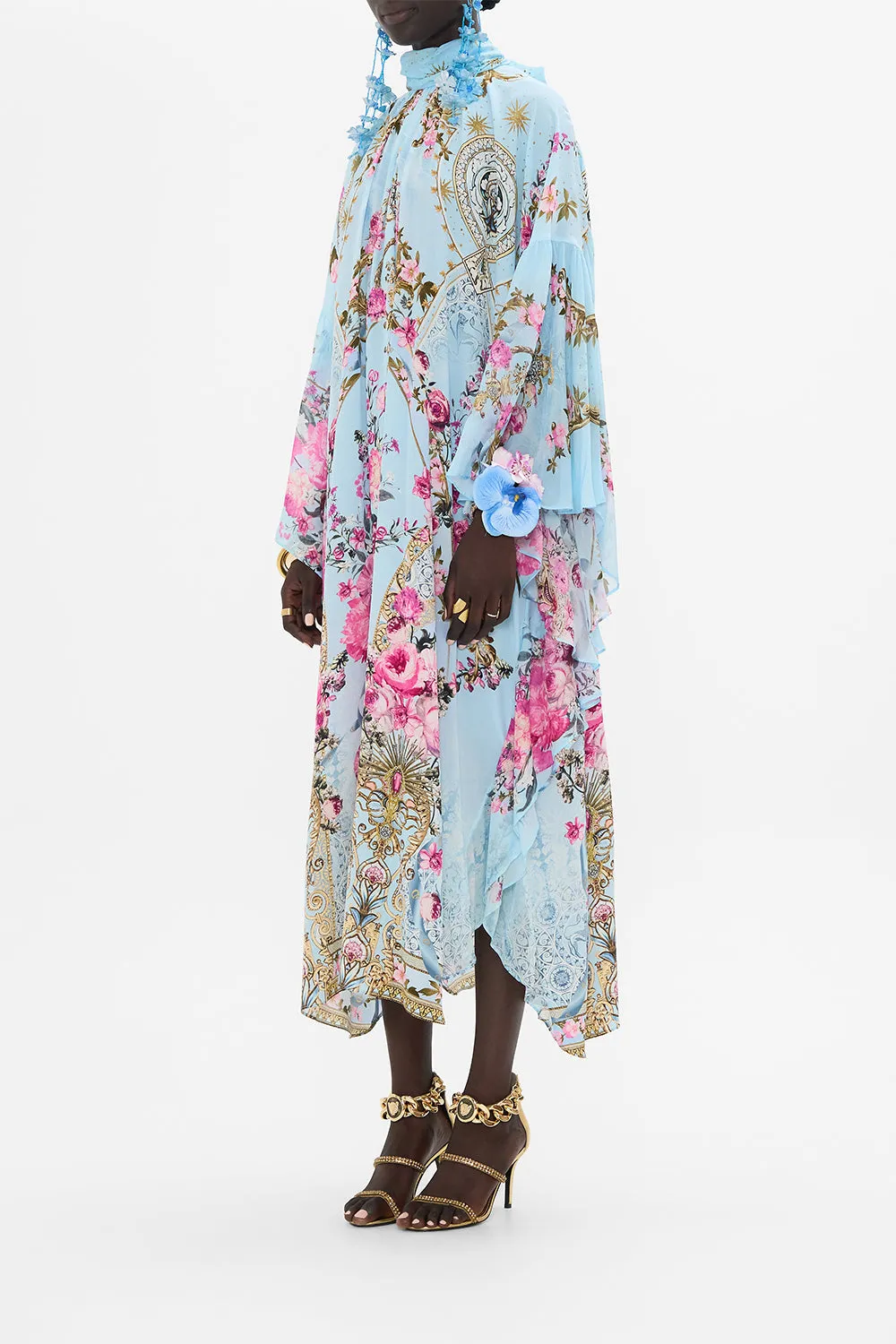 HIGH NECK RUFFLE KAFTAN DOWN THE GARDEN PATH sold by Camilla product image thumbnail 4