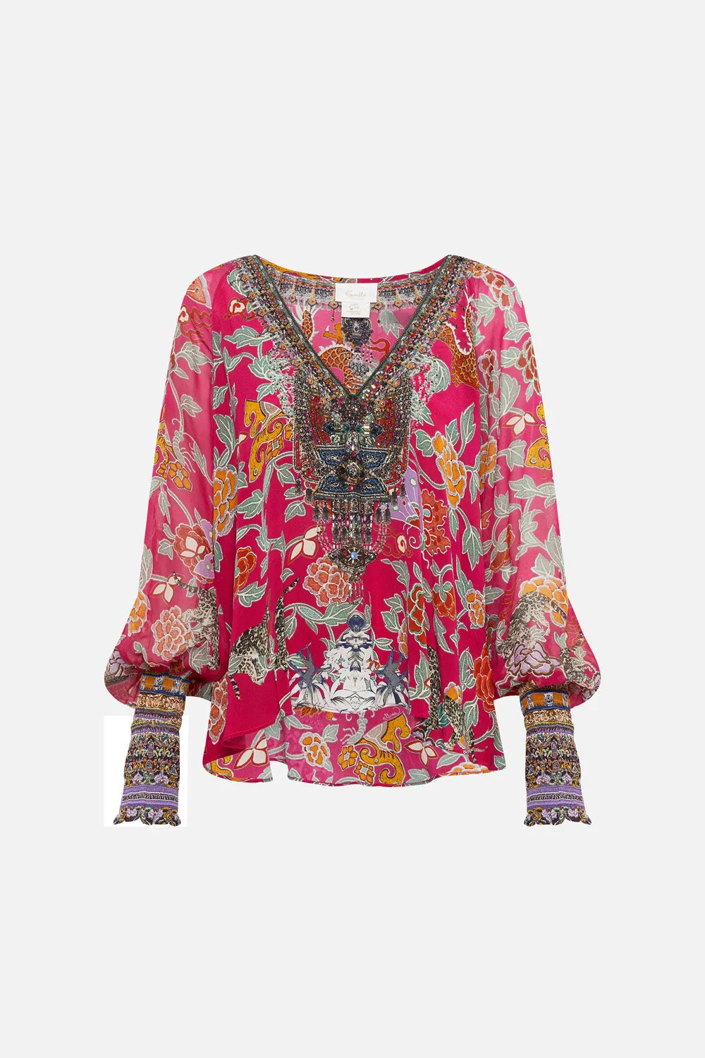 SHIRRED CUFF BLOUSE TASTE OF TWILIGHT sold by Camilla product image thumbnail 3