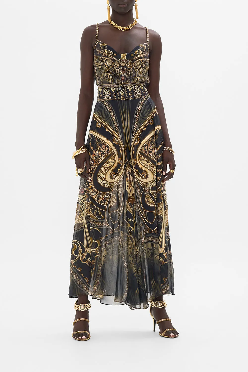 SHEER WIDE LEG PANT NOUVEAU NOIR sold by Camilla