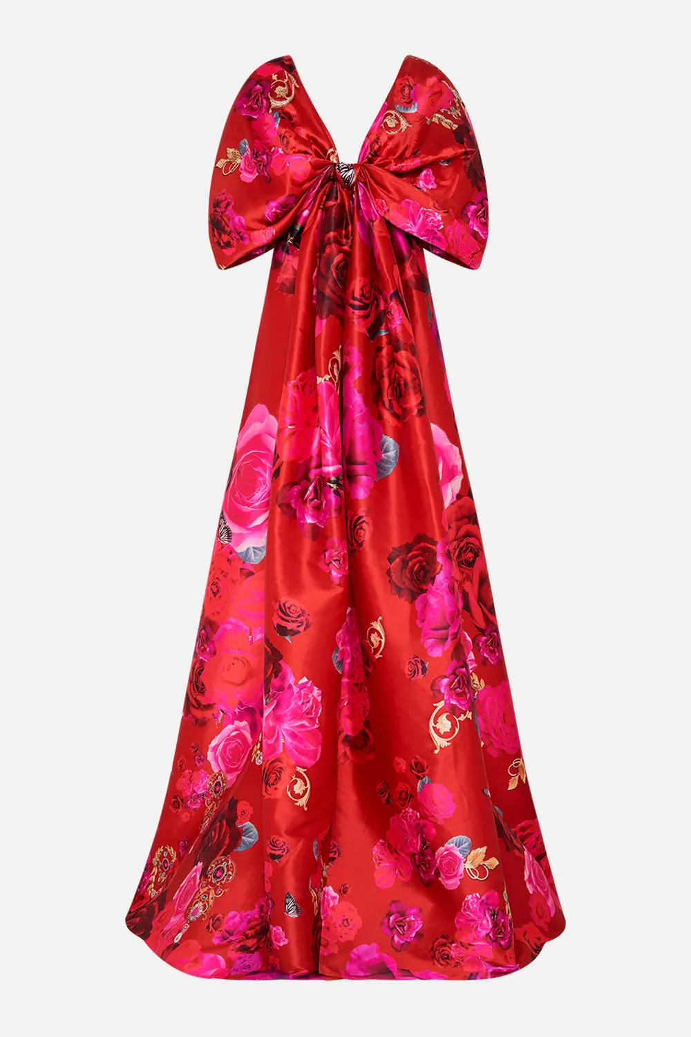 TAFFETA BOW MAXI DRESS ITALIAN ROSA sold by Camilla product image thumbnail 3