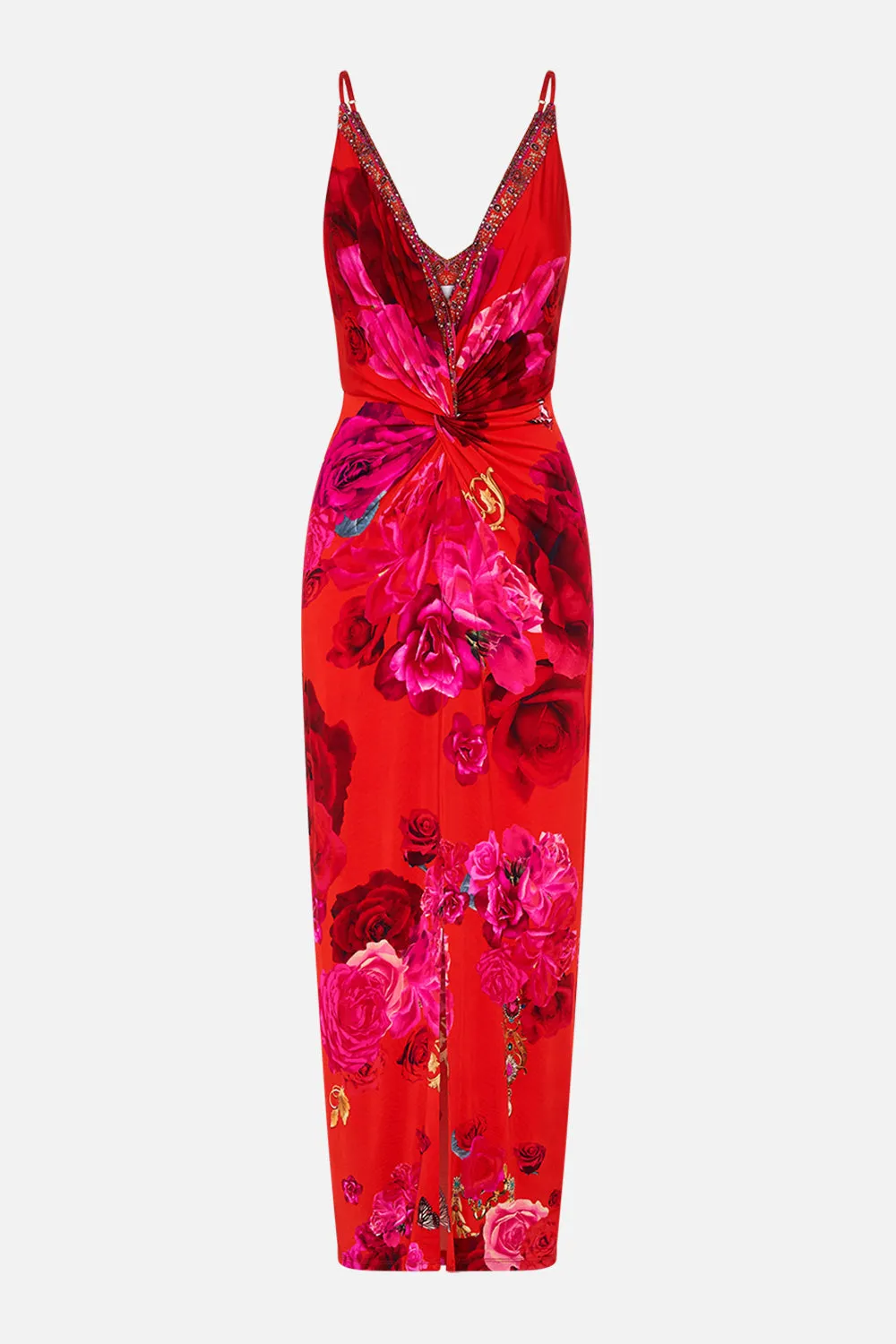 STRAPPY DRESS WITH TWIST FRONT ITALIAN ROSA sold by Camilla product image thumbnail 3