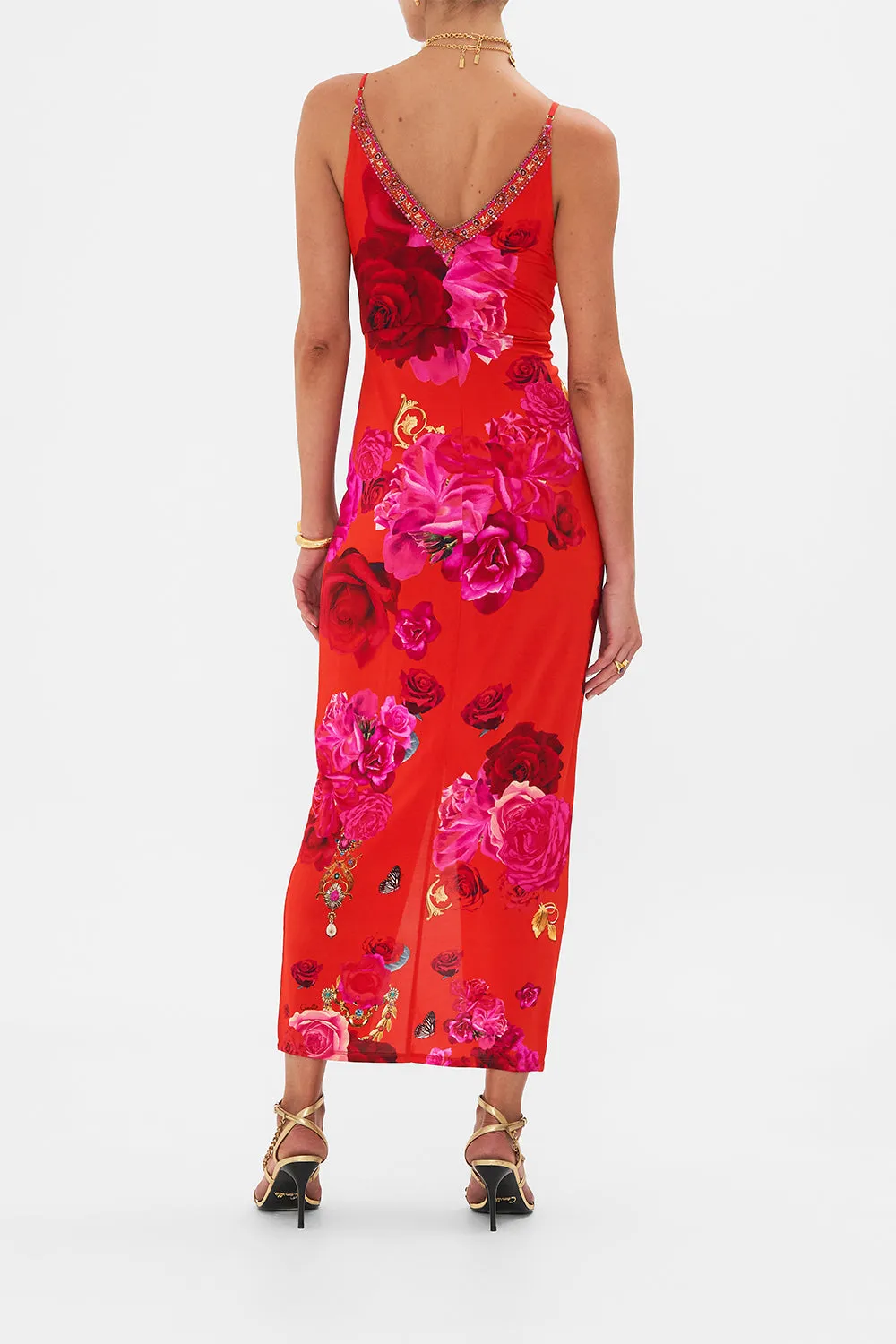 STRAPPY DRESS WITH TWIST FRONT ITALIAN ROSA sold by Camilla product image thumbnail 2