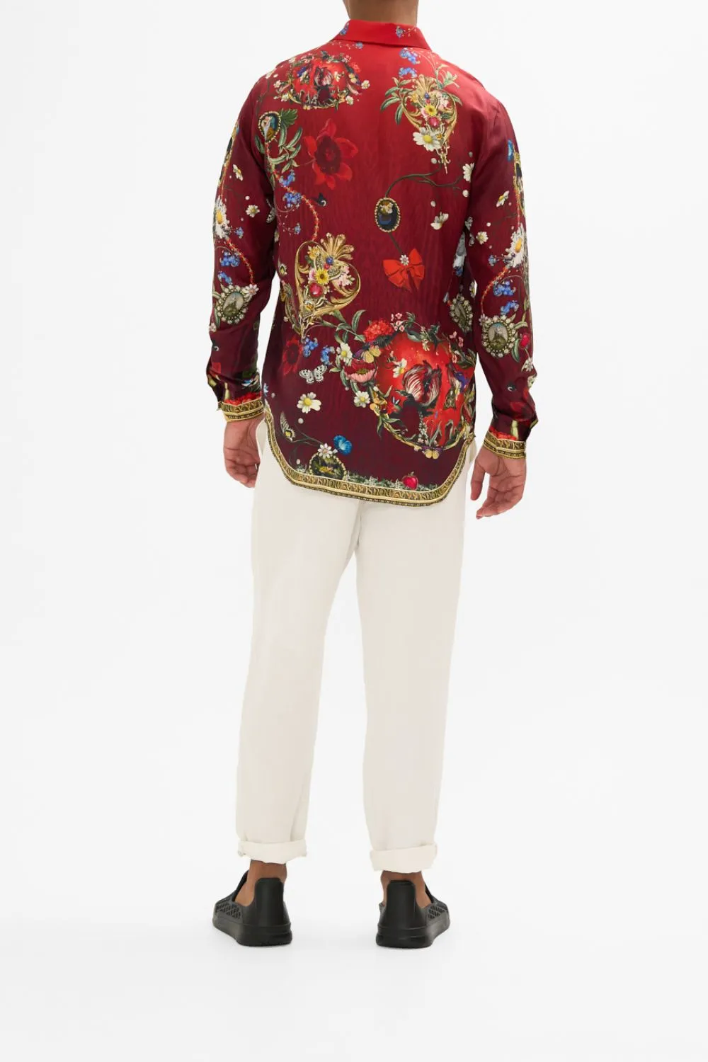 LONG SLEEVE HIDDEN PLACKET SHIRT JUST ONE BITE SNOW WHITE sold by Camilla product image thumbnail 2