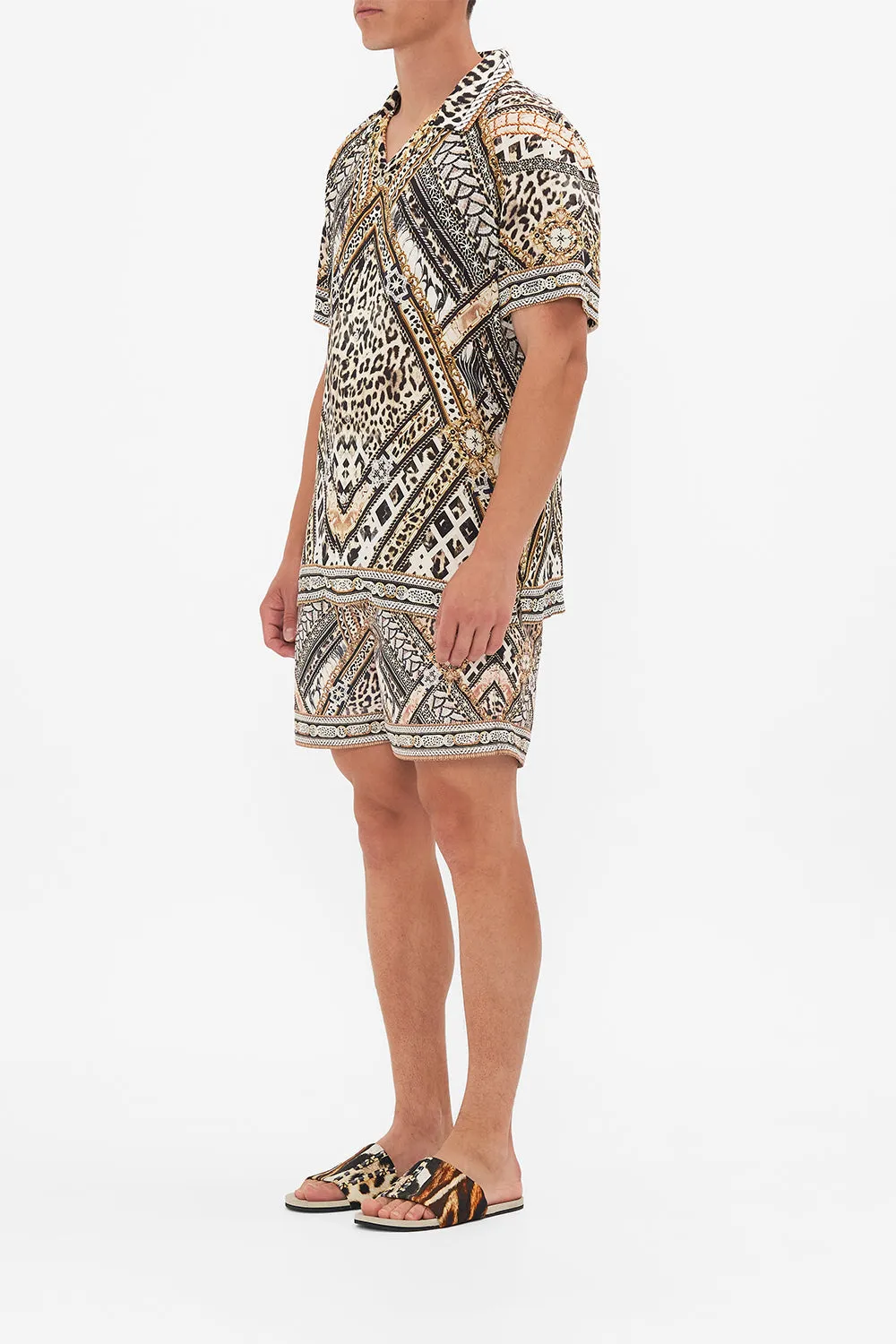 SHORT SLEEVE CAMP COLLARED SHIRT MOSAIC MUSE sold by Camilla product image thumbnail 4