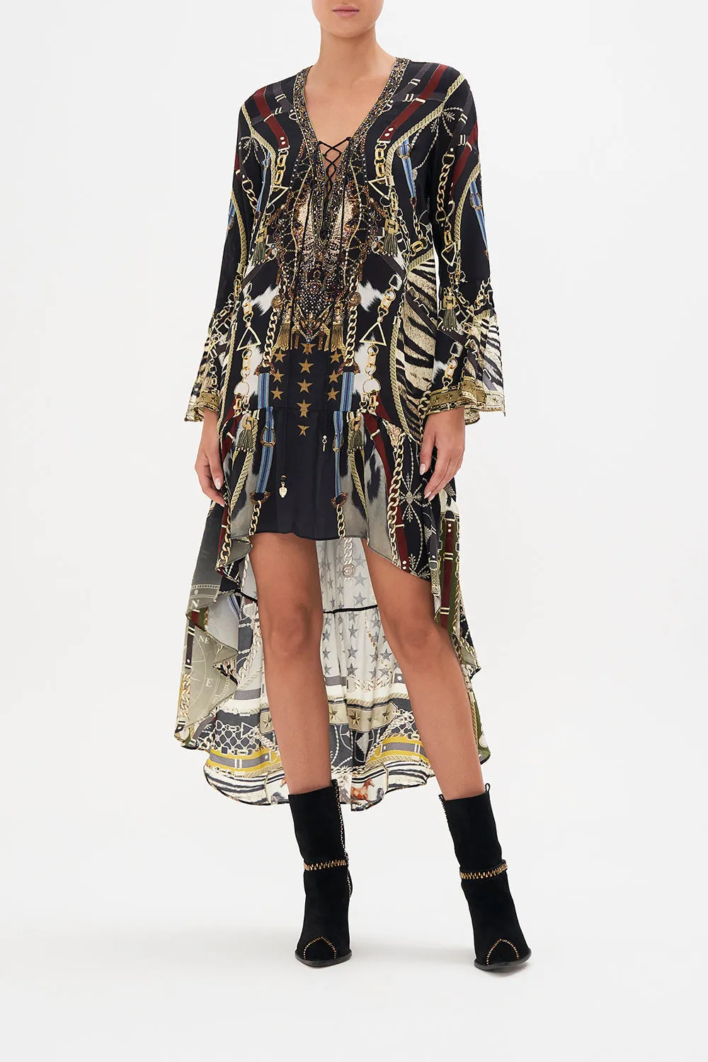 SHORT DRESS WITH HIGH LOW HEM BOSS OF THE BRUMBIES sold by Camilla