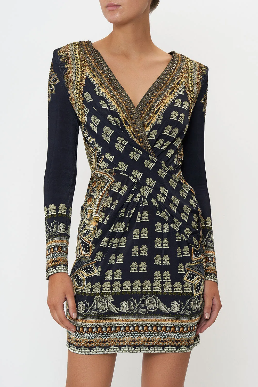 V-NECK CROSS FRONT DRESS ITS ALL OVER TORERO sold by Camilla product image thumbnail 5