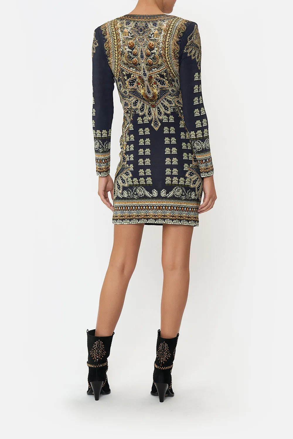 V-NECK CROSS FRONT DRESS ITS ALL OVER TORERO sold by Camilla product image thumbnail 2