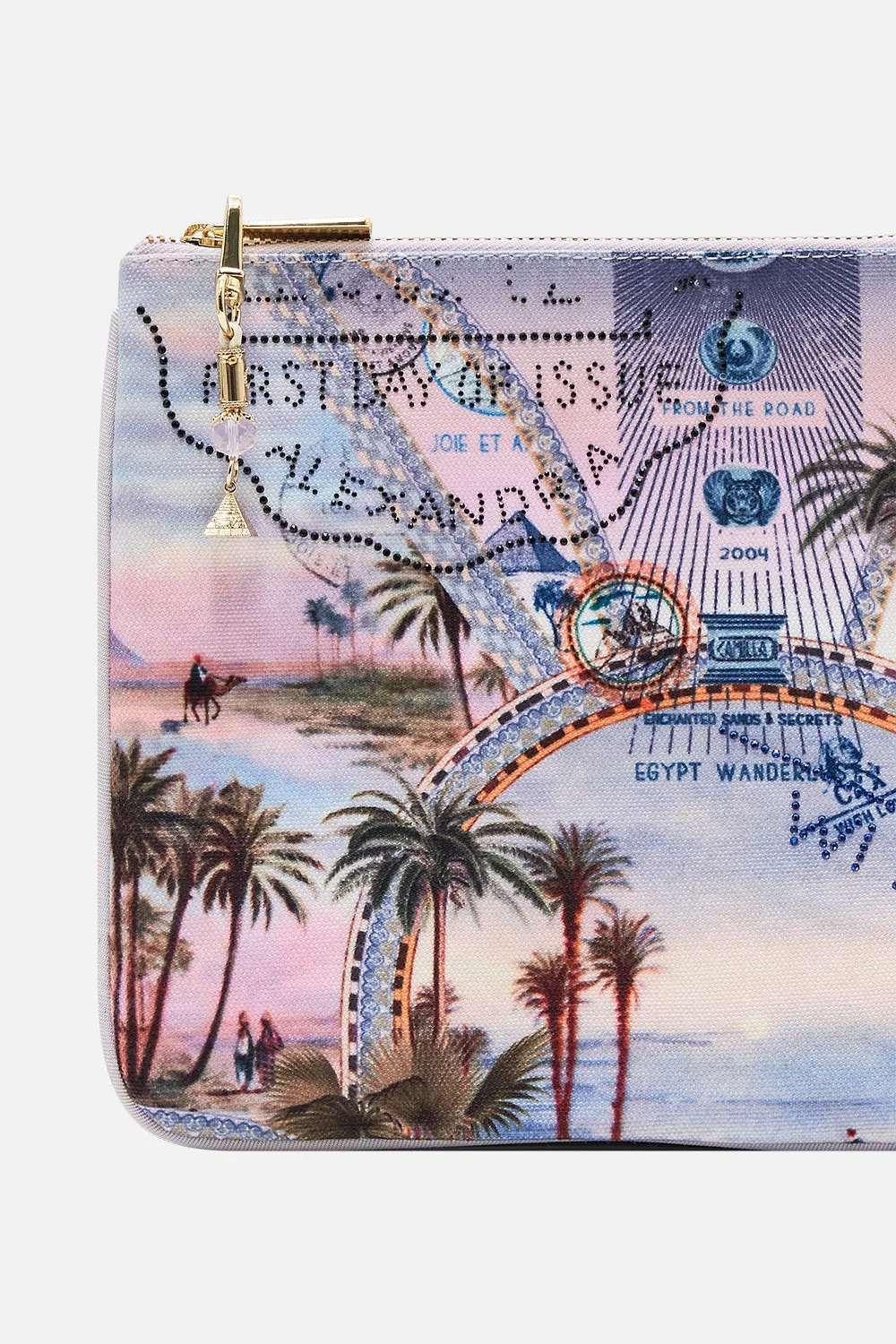 SMALL CANVAS CLUTCH CALL ME IN CAIRO sold by Camilla product image thumbnail 2