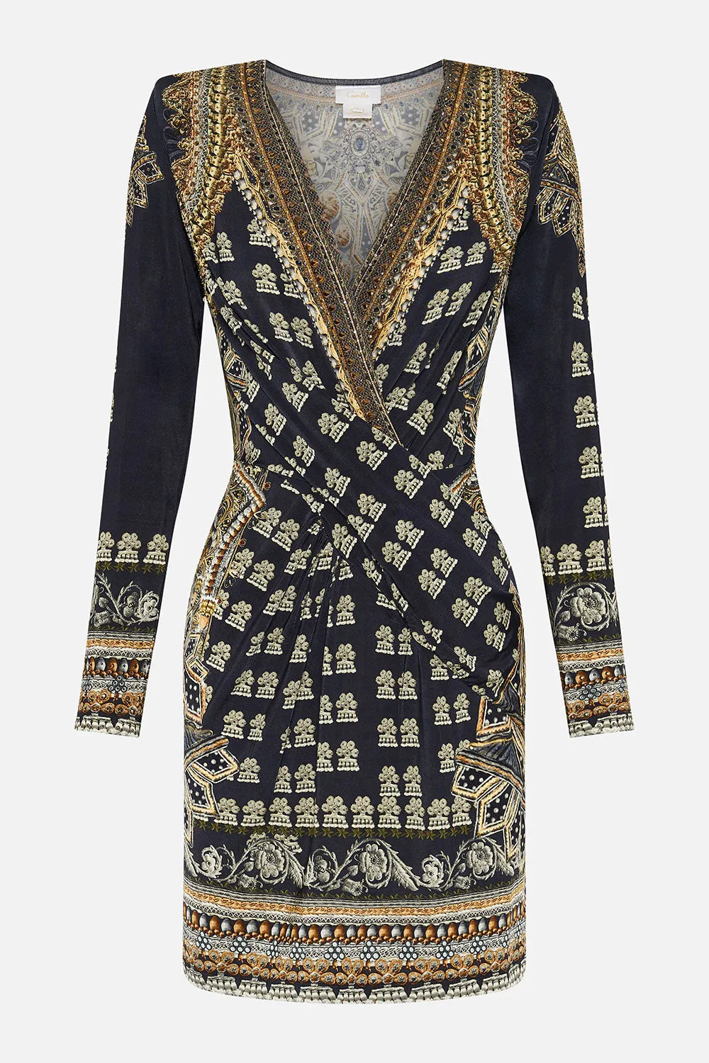 V-NECK CROSS FRONT DRESS ITS ALL OVER TORERO sold by Camilla product image thumbnail 3