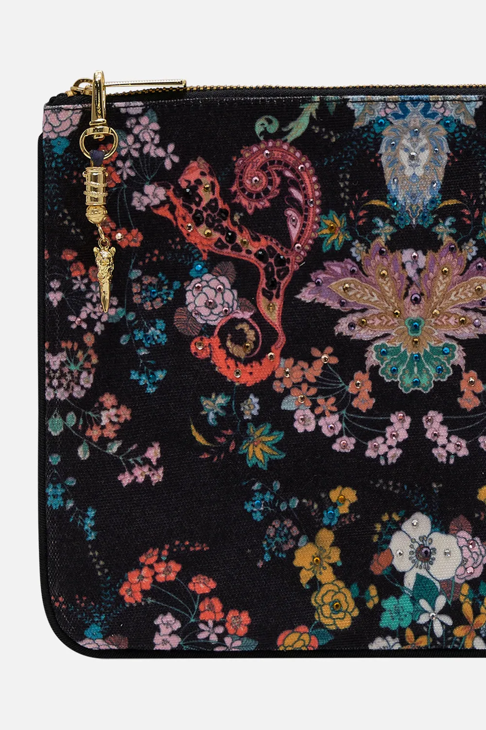 SMALL CANVAS CLUTCH WE WORE FOLKLORE sold by Camilla product image thumbnail 2