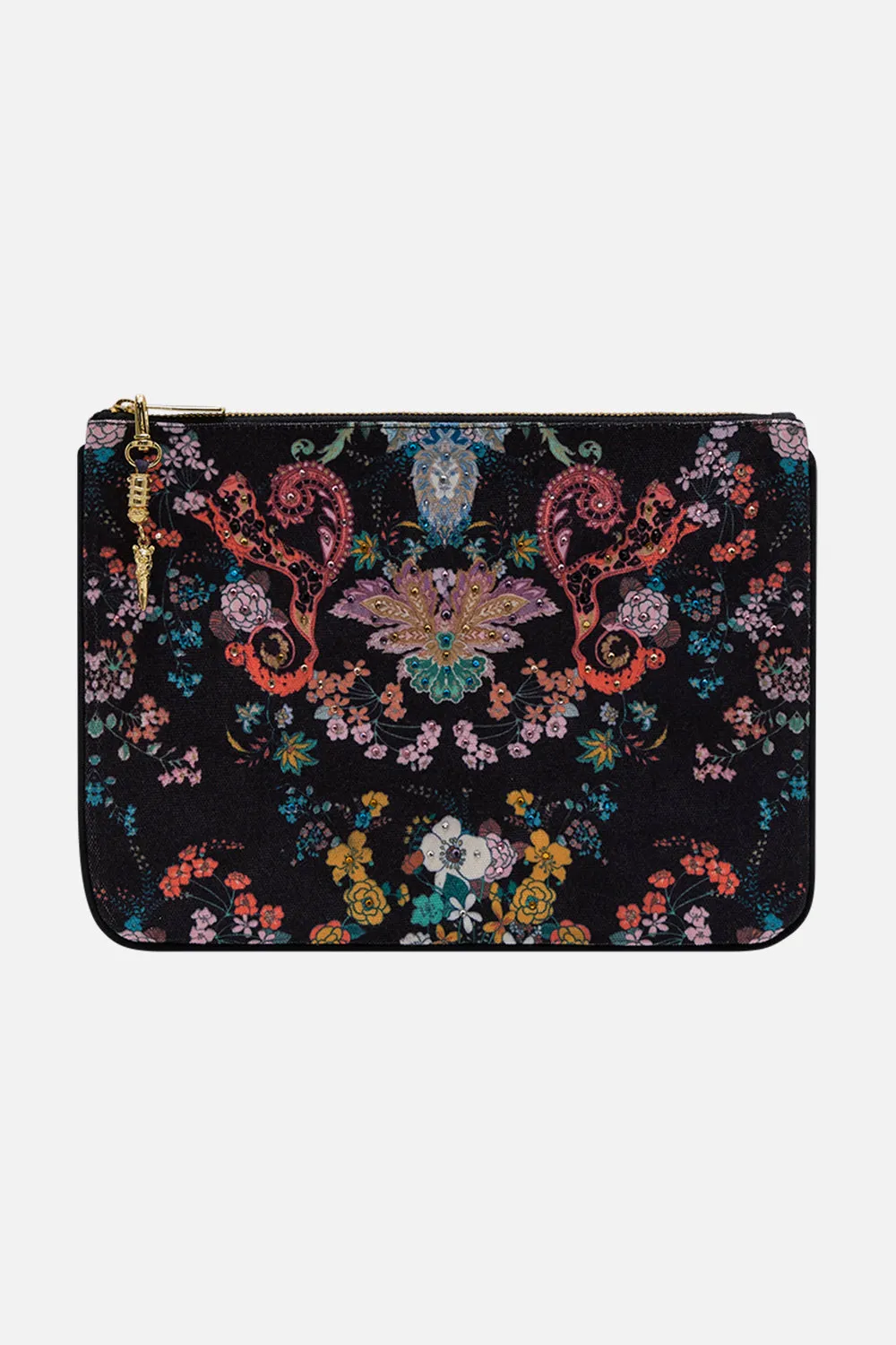 SMALL CANVAS CLUTCH WE WORE FOLKLORE sold by Camilla