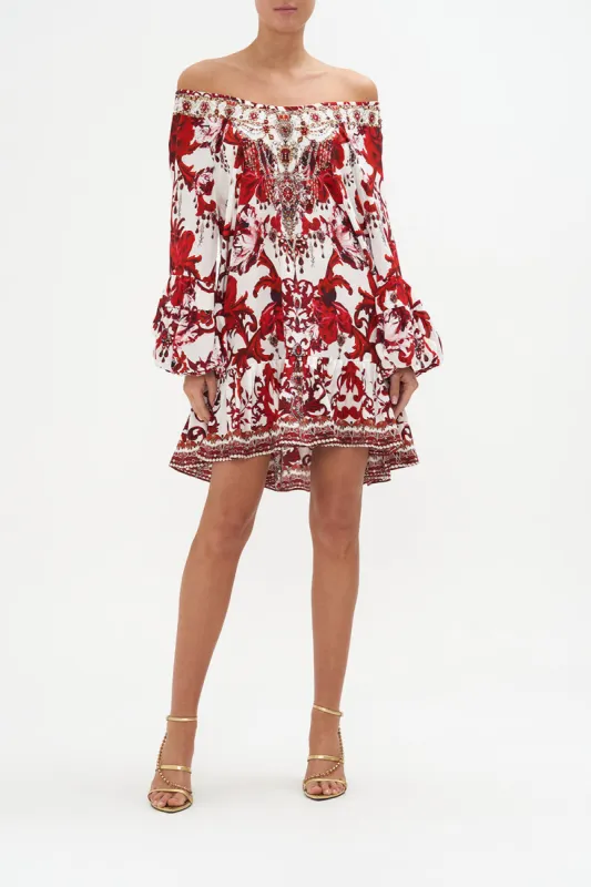 BLOUSON SLEEVE A LINE FRILL DRESS CROWN OF THORNS sold by Camilla