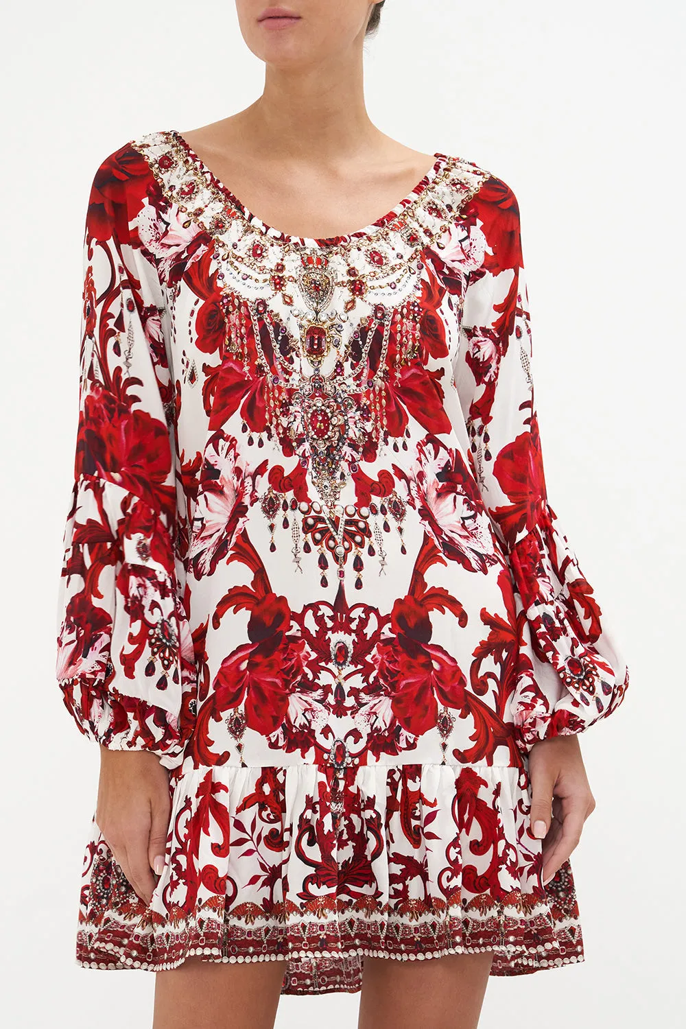 BLOUSON SLEEVE A LINE FRILL DRESS CROWN OF THORNS sold by Camilla product image thumbnail 5