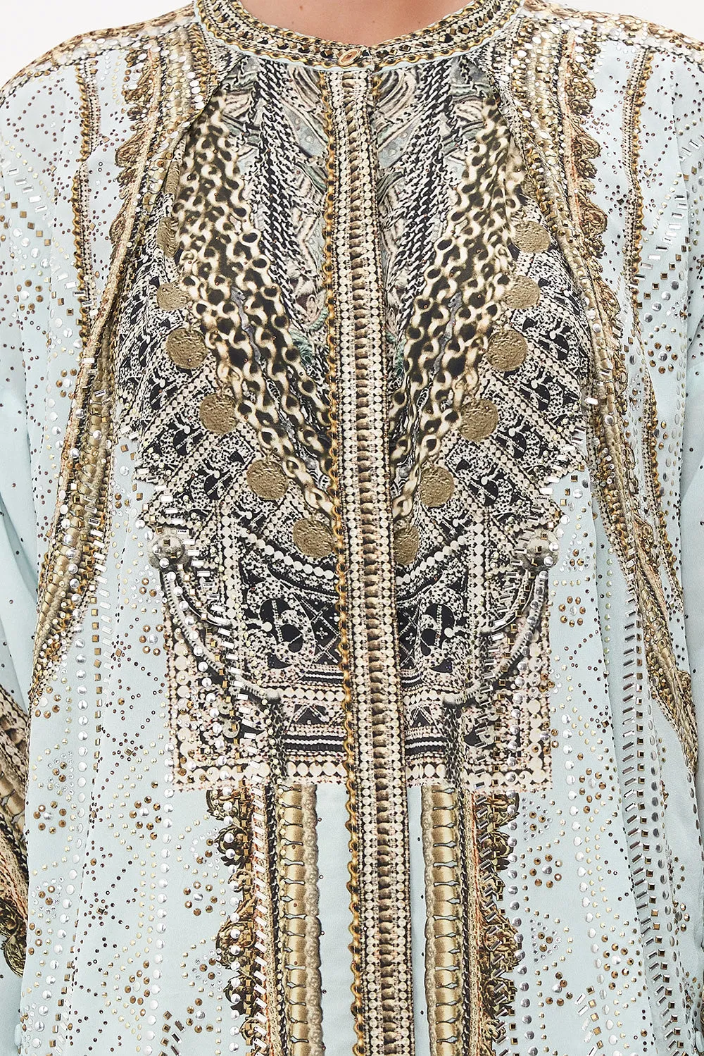 SHIRT WITH SIDE BUTTONS LUXE ESPIRITU sold by Camilla product image thumbnail 5