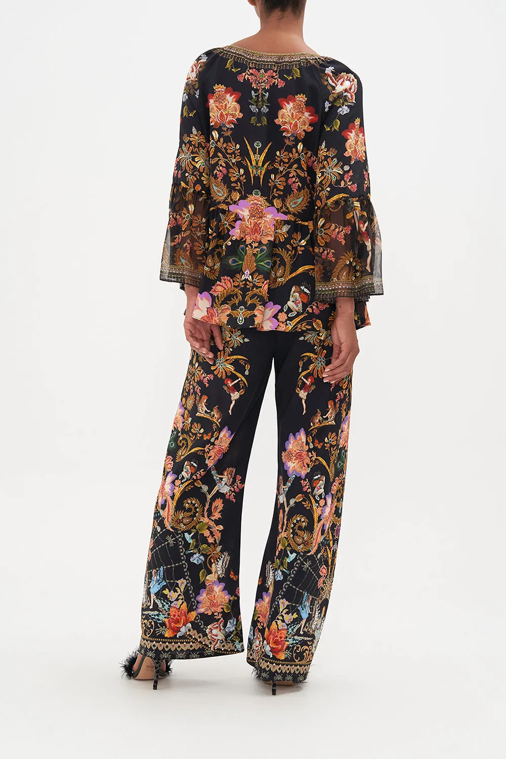 RAGLAN BLOUSE WITH SLEEVE RUFFLE TO CATCH A SPIDER sold by Camilla product image thumbnail 2