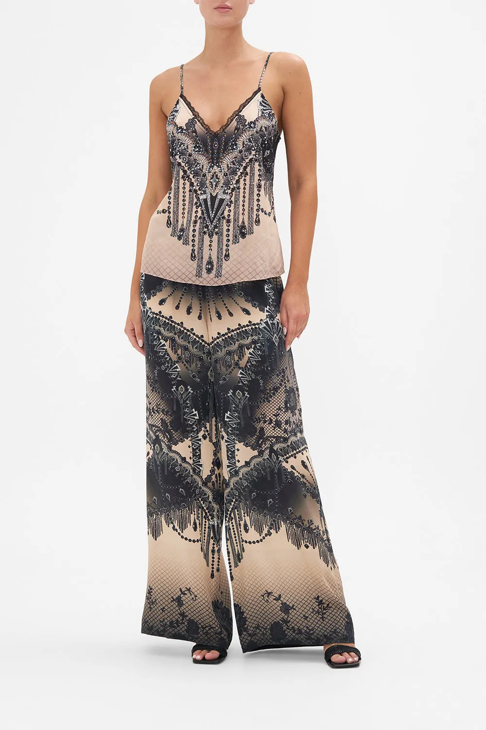 LACE TRIM CAMI CURTAIN CALL CHAOS sold by Camilla