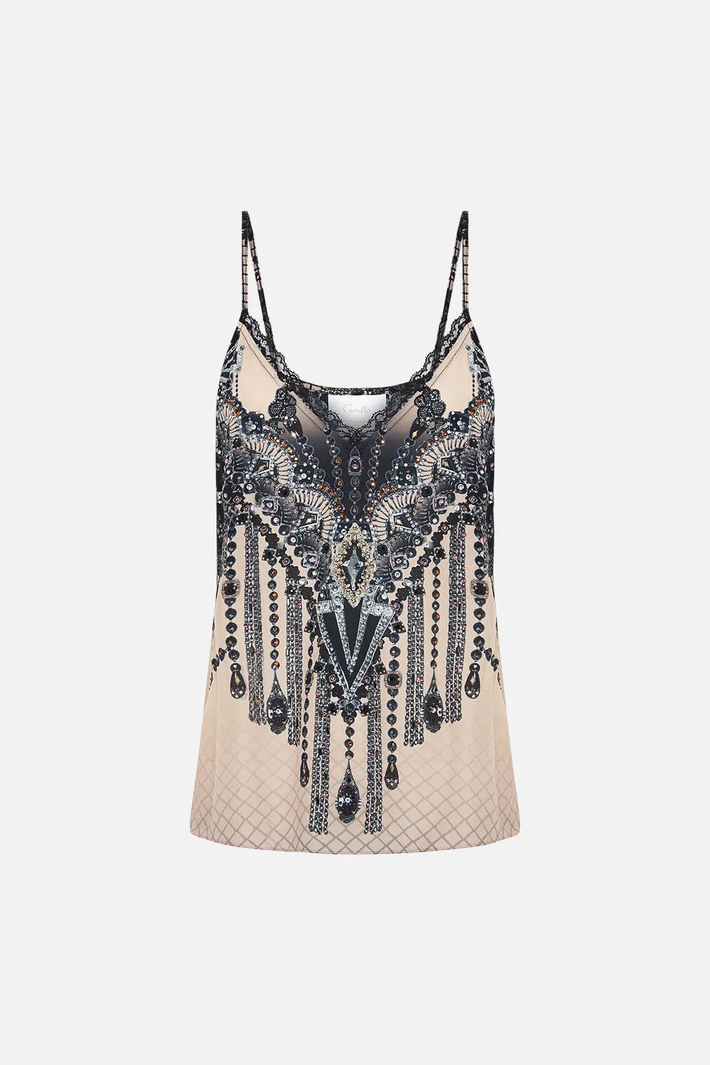 LACE TRIM CAMI CURTAIN CALL CHAOS sold by Camilla product image thumbnail 3