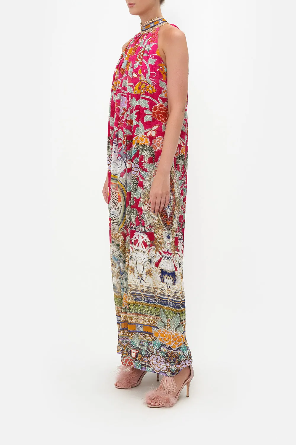 TIE NECK LONG DRESS TASTE OF TWILIGHT sold by Camilla product image thumbnail 4