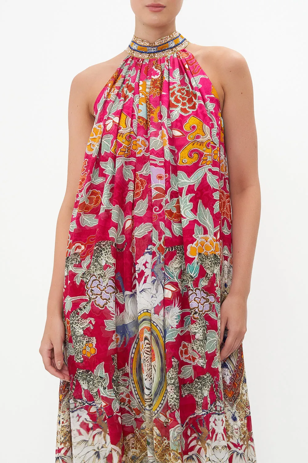 TIE NECK LONG DRESS TASTE OF TWILIGHT sold by Camilla product image thumbnail 5