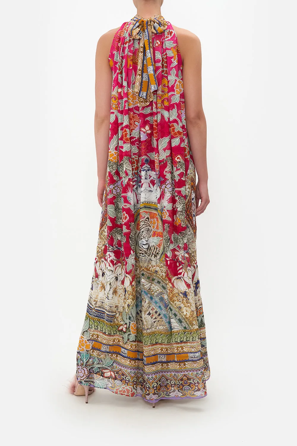 TIE NECK LONG DRESS TASTE OF TWILIGHT sold by Camilla product image thumbnail 2