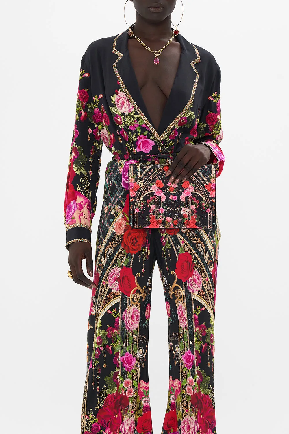 SMALL CANVAS CLUTCH RESERVATION FOR LOVE sold by Camilla product image thumbnail 5