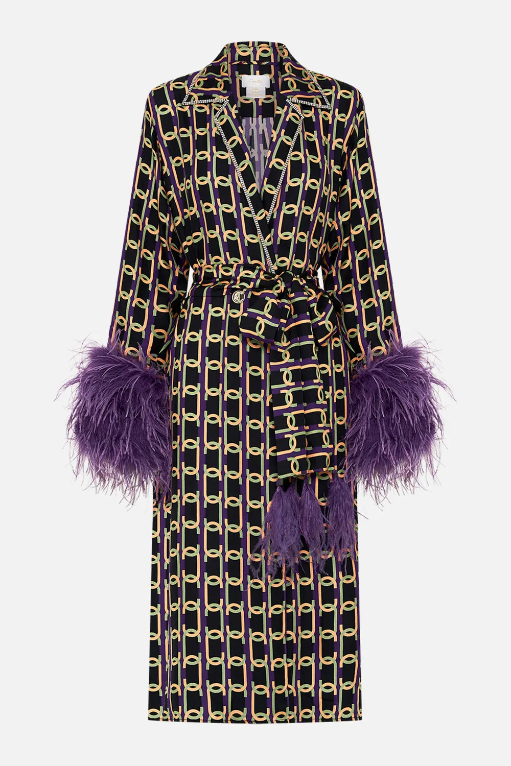 SPLIT CUFF SOFT COAT WITH FEATHERS FILM DIVA sold by Camilla product image thumbnail 3