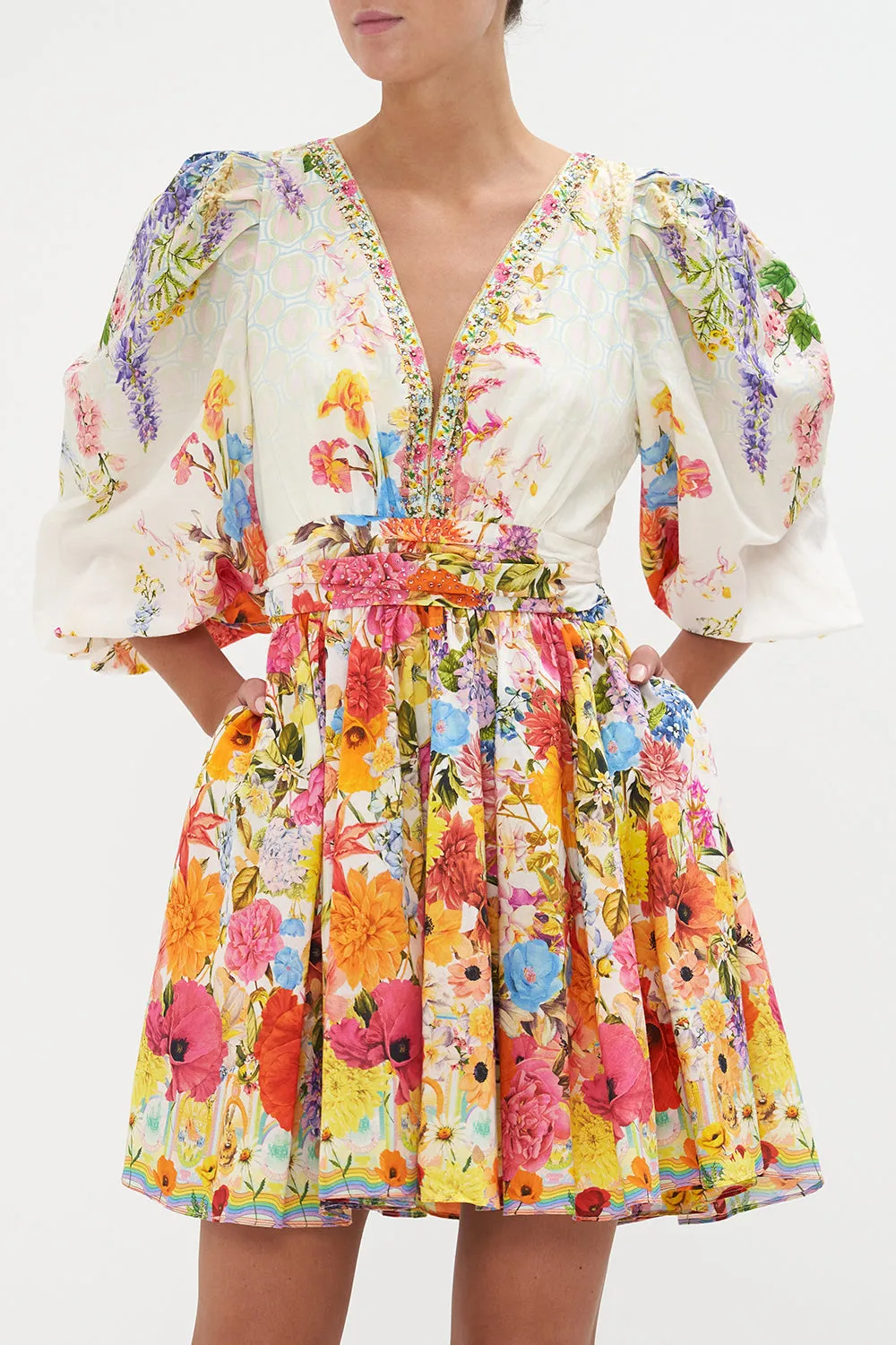 BLOUSON FLARED DRESS SUNLIGHT SYMPHONY sold by Camilla product image thumbnail 5