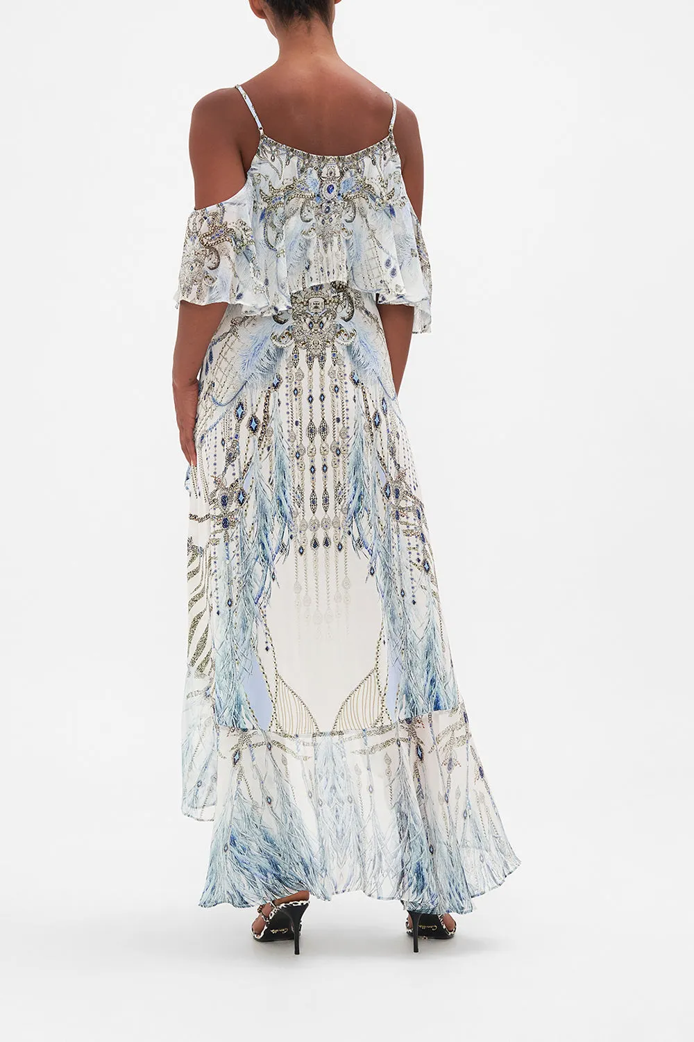 RUFFLE OVERLAYER WRAP DRESS MOON AND BACK sold by Camilla product image thumbnail 2