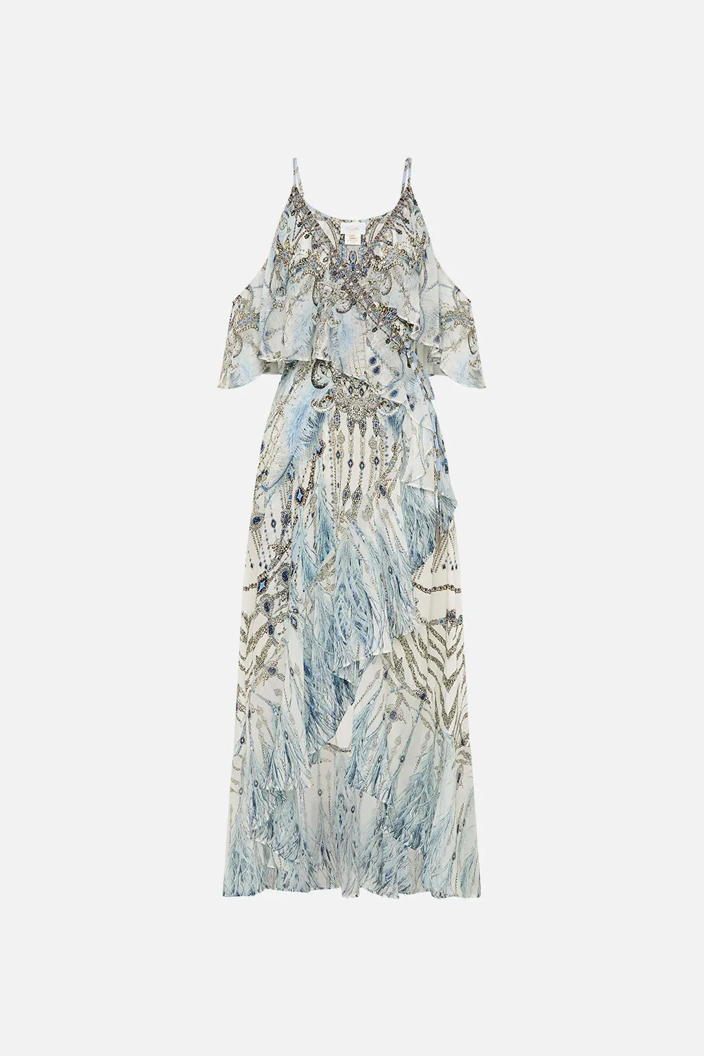 RUFFLE OVERLAYER WRAP DRESS MOON AND BACK sold by Camilla product image thumbnail 3