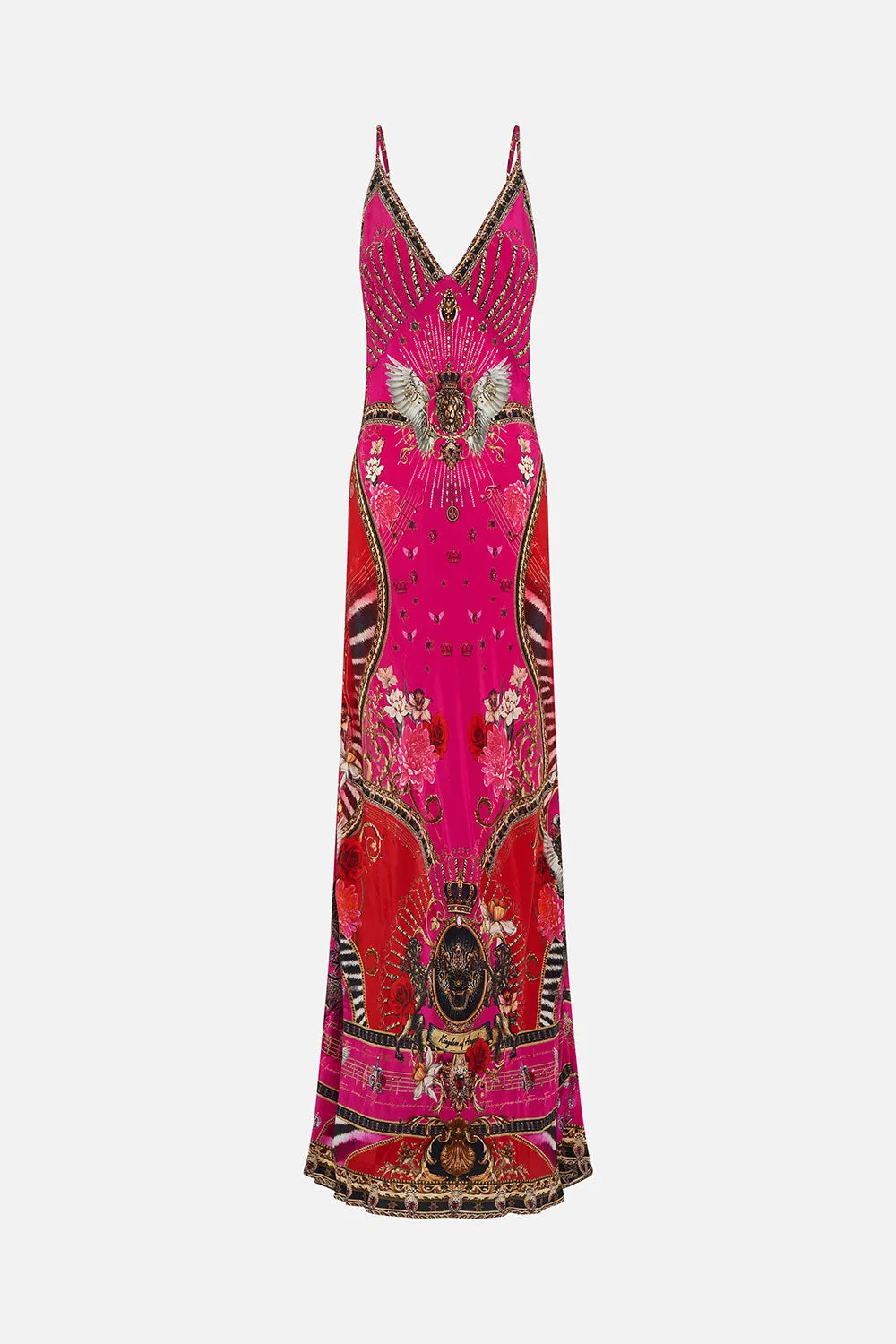 V NECK FULL LENGTH BIAS SLIP DRESS WHAT HAPPENS ON TOUR sold by Camilla product image thumbnail 3