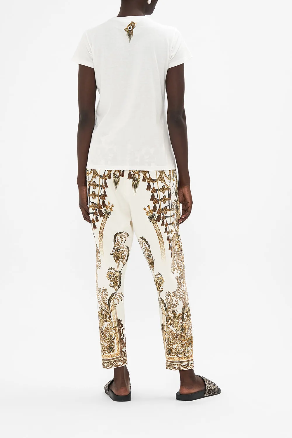 SLIM FIT ROUND NECK T-SHIRT ROAD TO RICHESSE sold by Camilla product image thumbnail 2