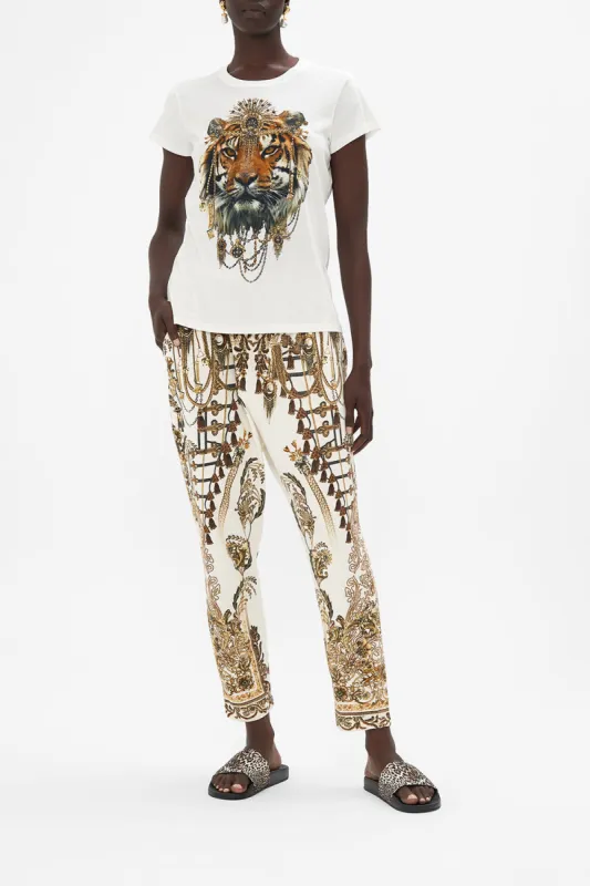 SLIM FIT  ROUND NECK T-SHIRT ROAD TO RICHESSE sold by Camilla