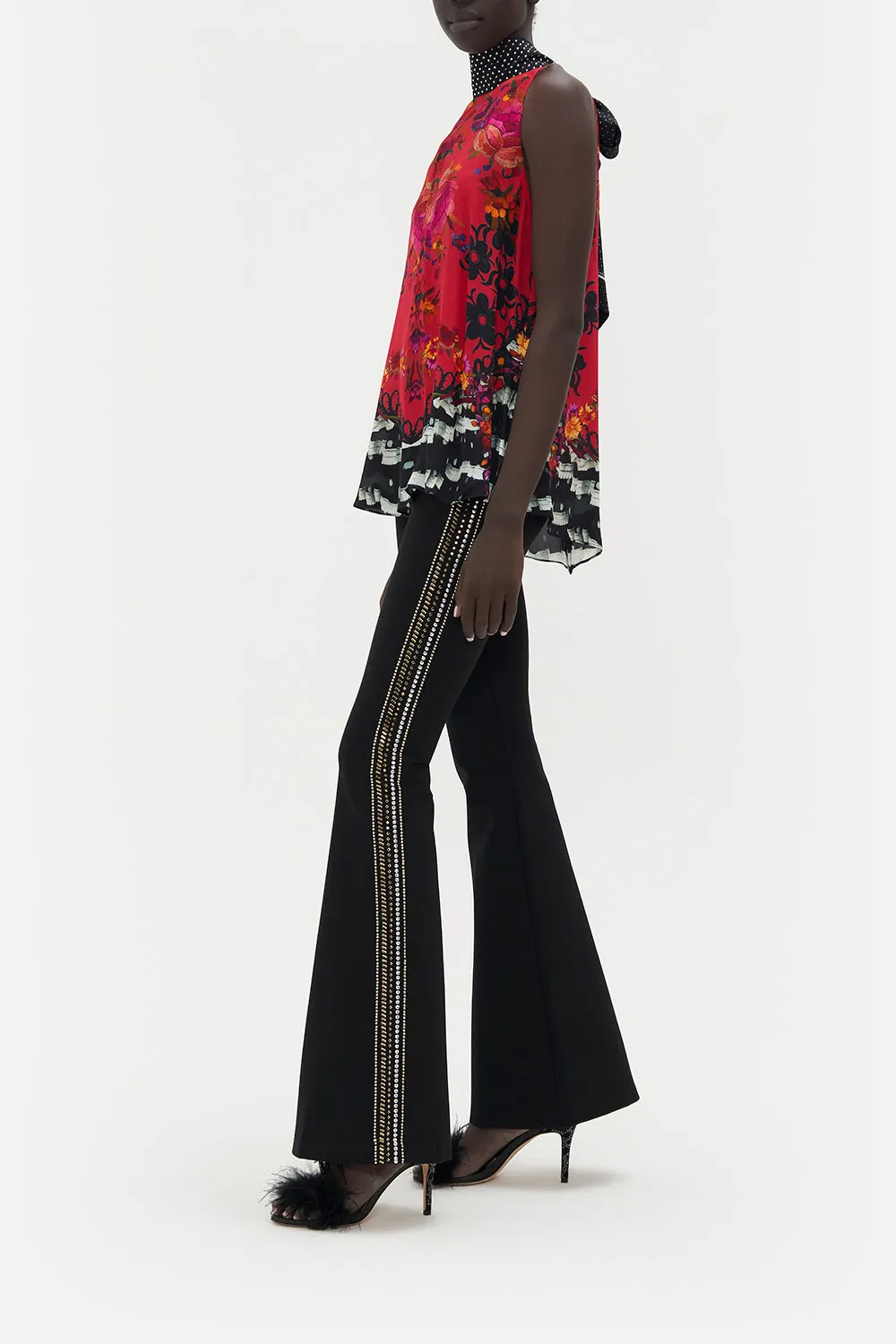 HIGH NECK TOP WITH BACK NECK TIE VIEW FROM THE VEIL sold by Camilla product image thumbnail 4