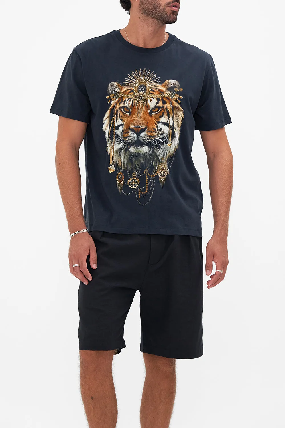 RELAXED FIT TEE THE NIGHT IS NOIR sold by Camilla product image thumbnail 4